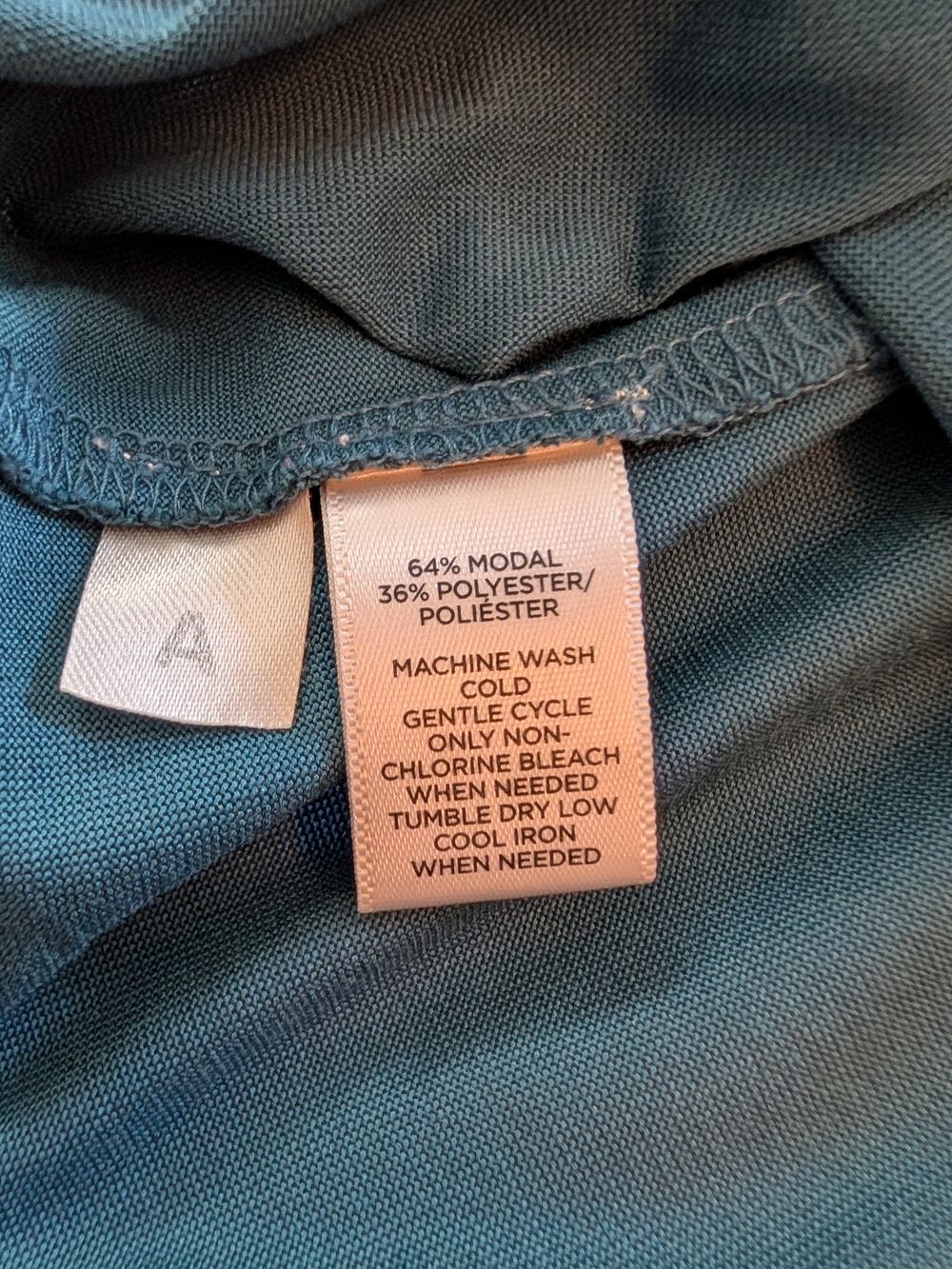 LOFT Teal Green Split-V Cap Sleeve Blouse - Picture 4 of 6